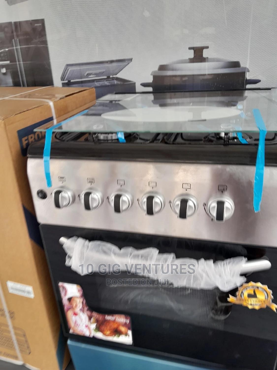 Volcano 4 Burner Stainless Steel 60x60 Gas Stove With Oven in Adabraka Kitchen Appliances, Ten