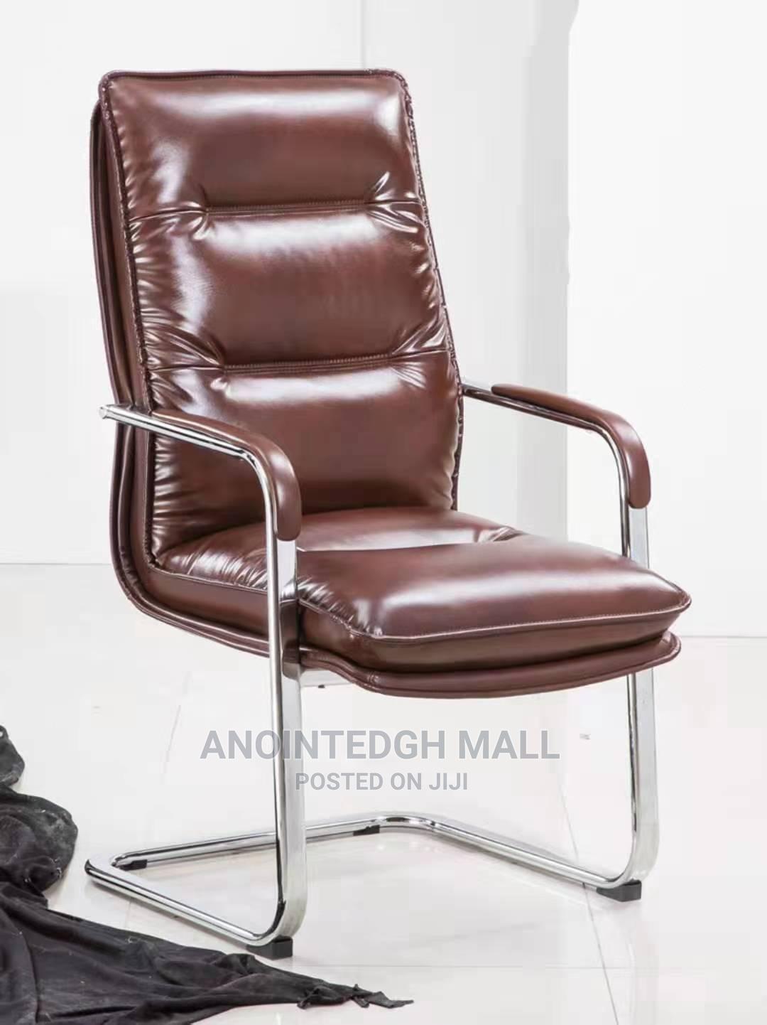 Executive Leather Swivel Chair Brown in Teshie Furniture, Solomon