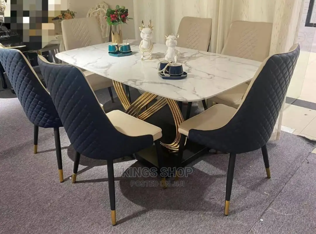 Executive Solid Marble Dining Table Set 6 Chairs in Accra Metropolitan ...