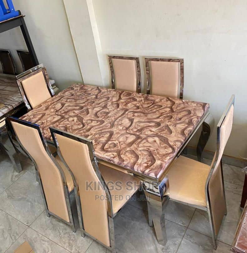 Executive Solid Marble Dining Table Set 6 Chairs in Accra Metropolitan