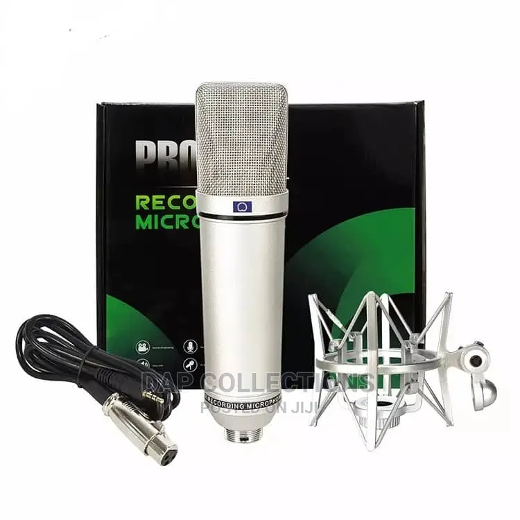 Quality U87 Condenser Stuido Mic Kit + Shock Mount in Teshie Audio