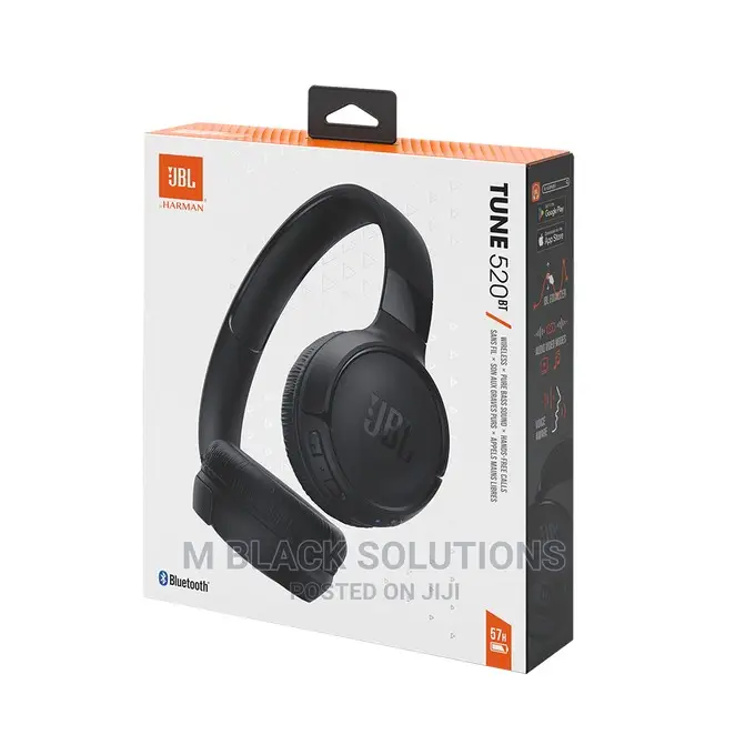 JBL Tune 520BT Headphones in Osu Headphones, M Black Solutions Jiji