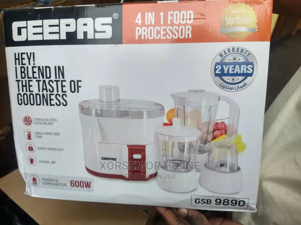 Geepas 4 in 1 Food Processor in Accra Metropolitan Kitchen Appliances, Yaw Xorsemor