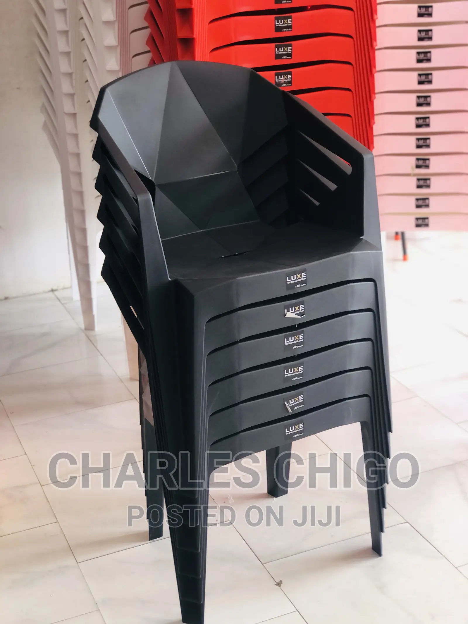 Diamond Plastic Chairs in Accra Metropolitan Furniture, Charles Chigo
