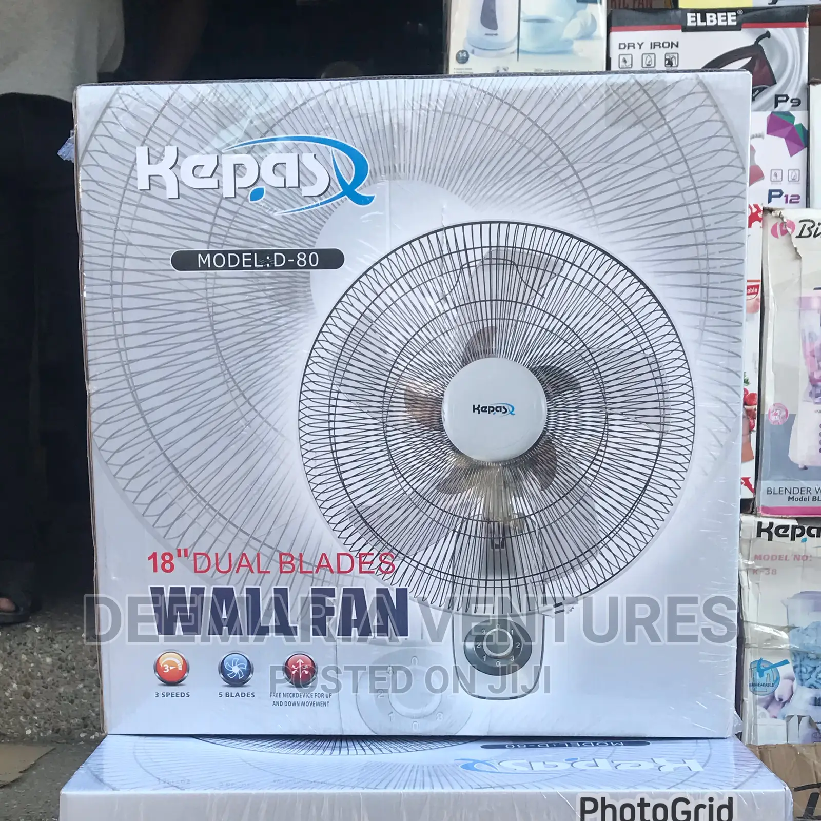 Kepas 18 Inches Dual Blades Wall Fan (ModelD80) in Dansoman Home