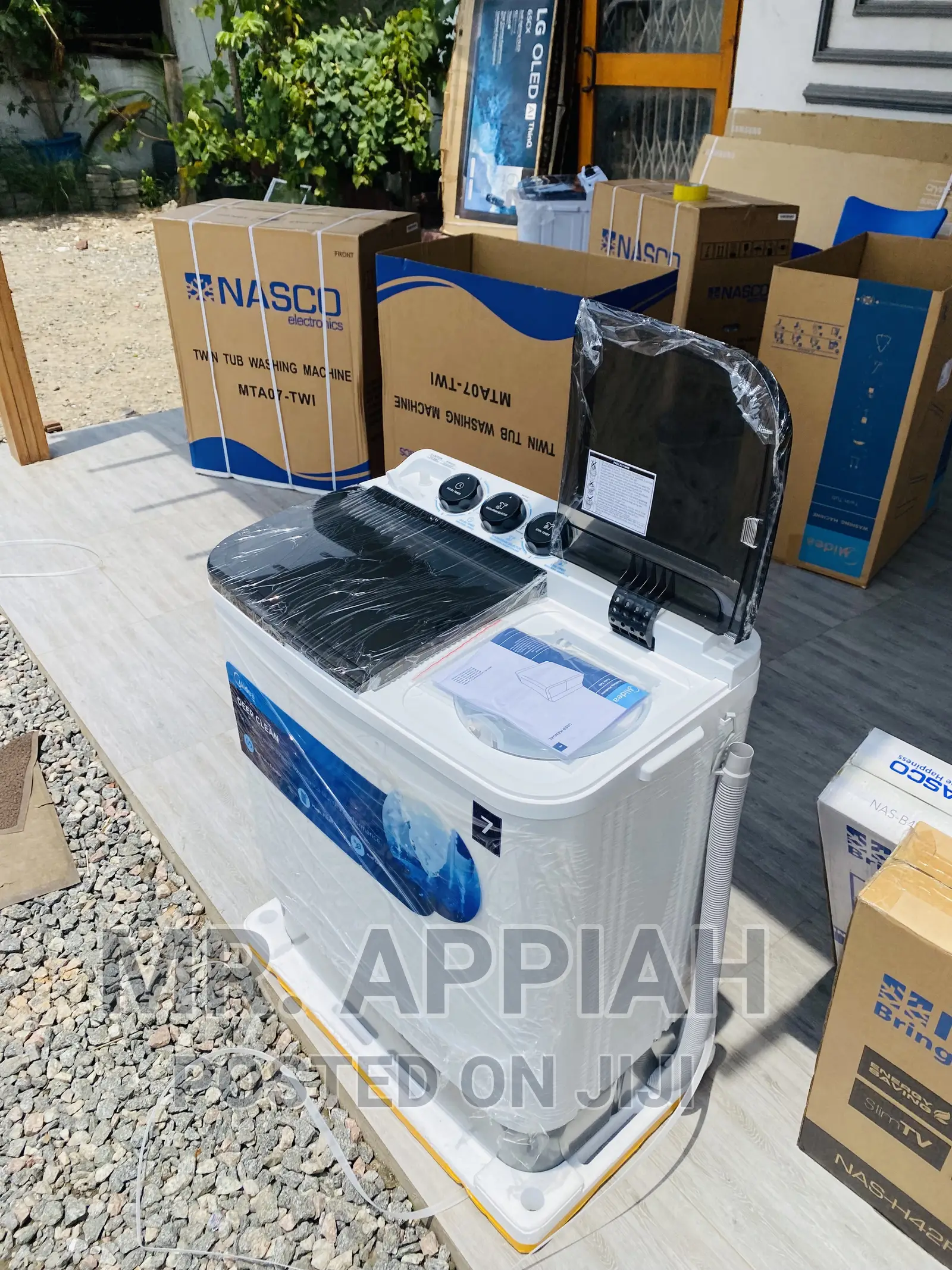 Reliable Midea 7kg Top Load Washing Machine(White). in Adabraka Home Appliances, Appiah Appiah