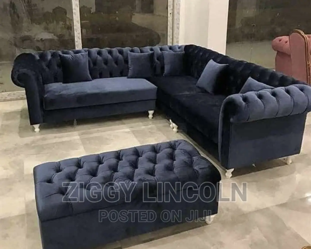 L Shape Sofa Chair With Center in Kumasi Metropolitan Furniture