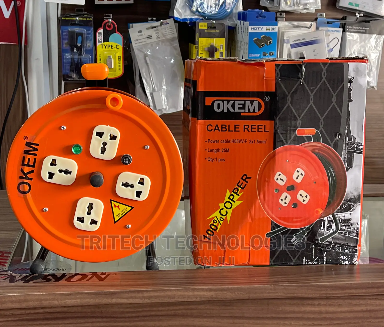 okem-extension-cable-reel-25m-in-lapaz-electrical-equipment