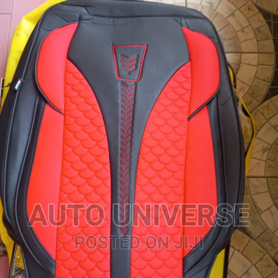 Beautiful Red and Black Seat Cover Available in Abossey Okai Vehicle