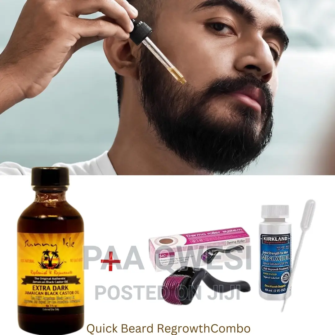 Kirkland Minoxidil With Castor Oil Roller Beard Solution. in South
