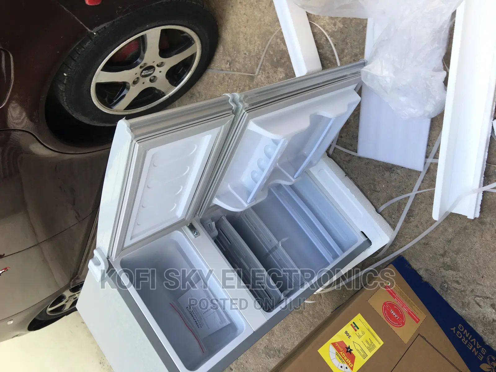 Freestanding Nasco Double Door Table Top Fridge in Adabraka Kitchen