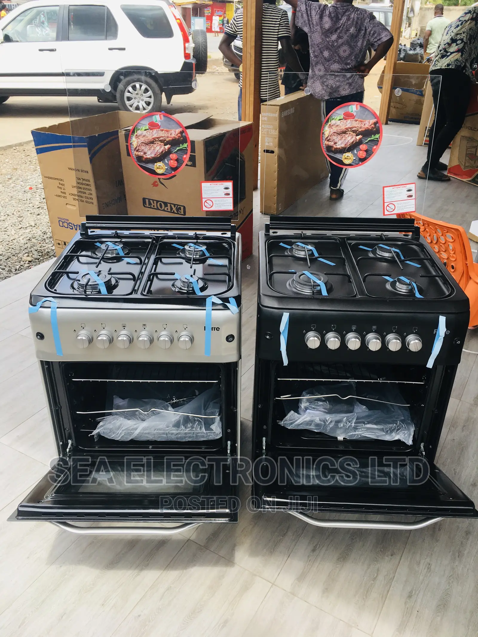 Quality Volcano Ferre 4 Burner Gas Cooker Oven Grill 60x60 in Adabraka