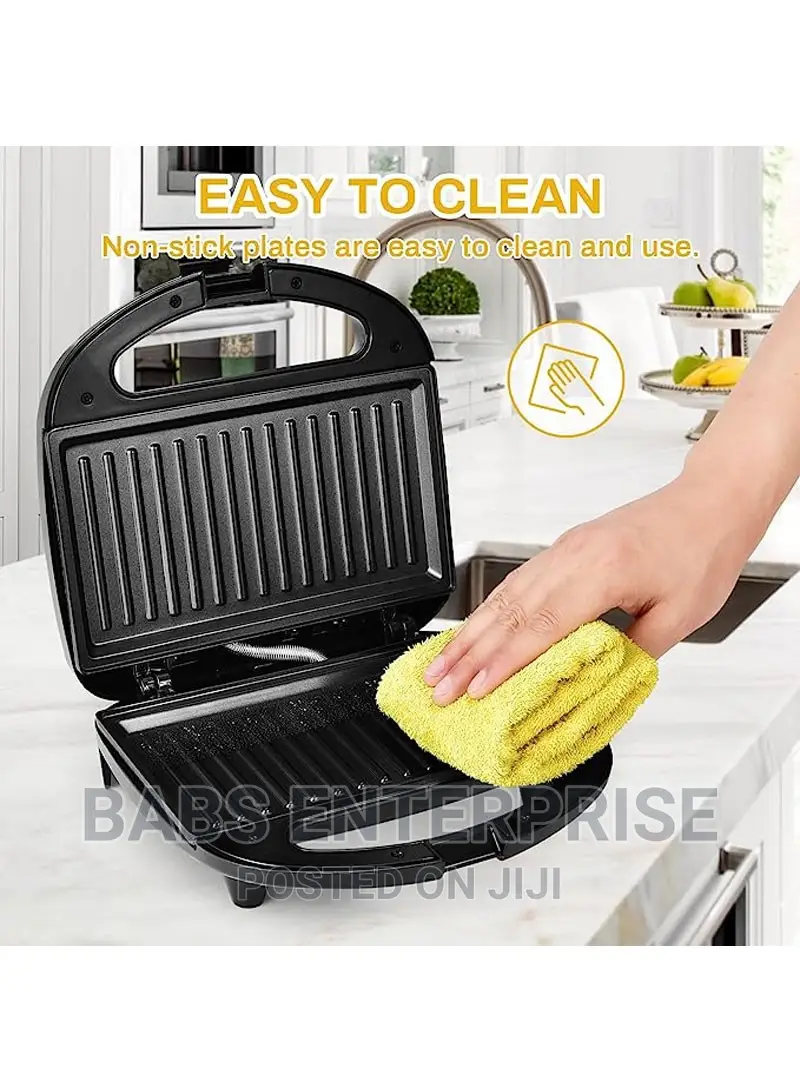 JAMAKY 2000W NonStick Coating Fixed Plates Sandwich Maker in Accra