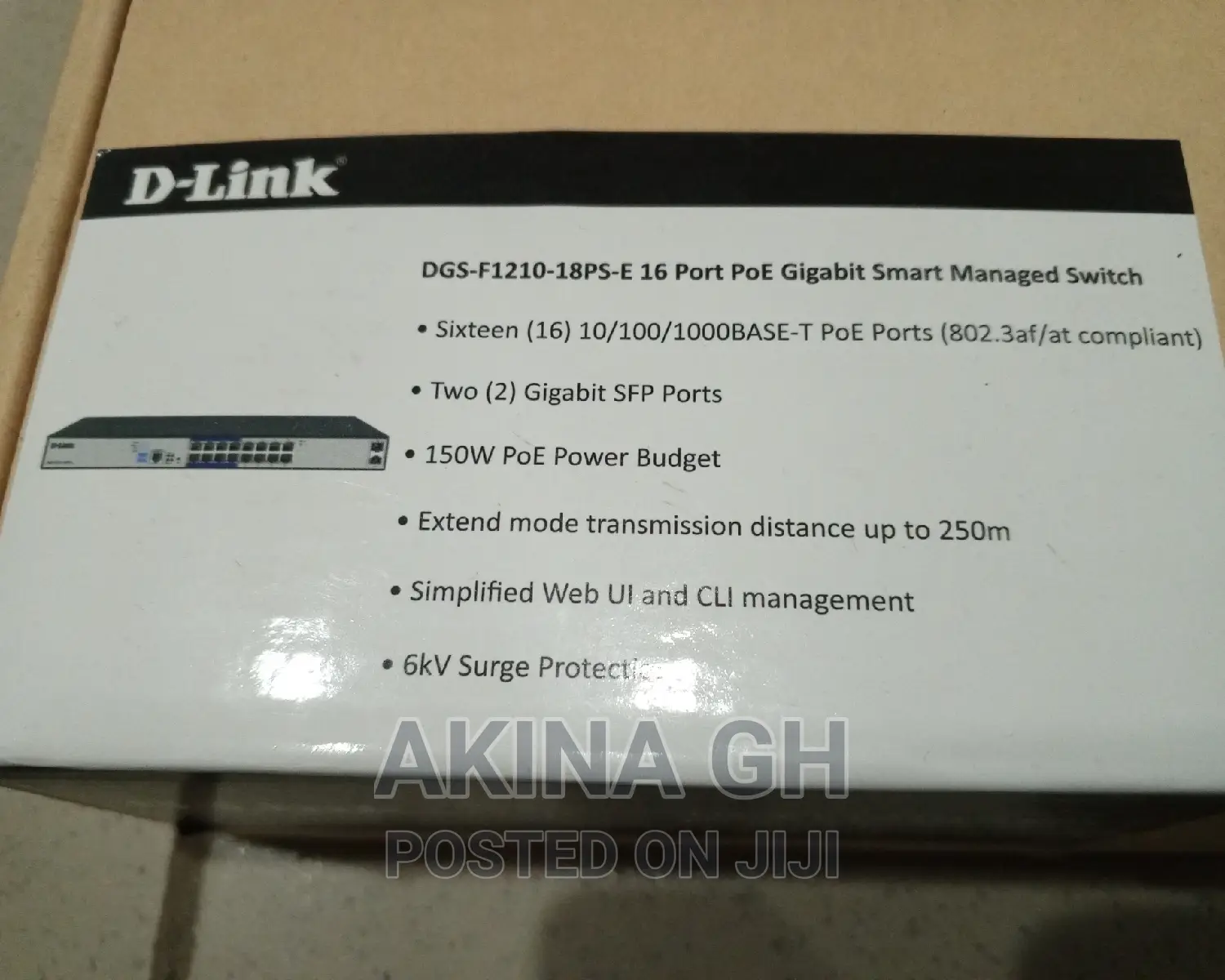 D-Link 16 Port Poe Gigabit Smart Managed Switch in Lapaz - Networking ...
