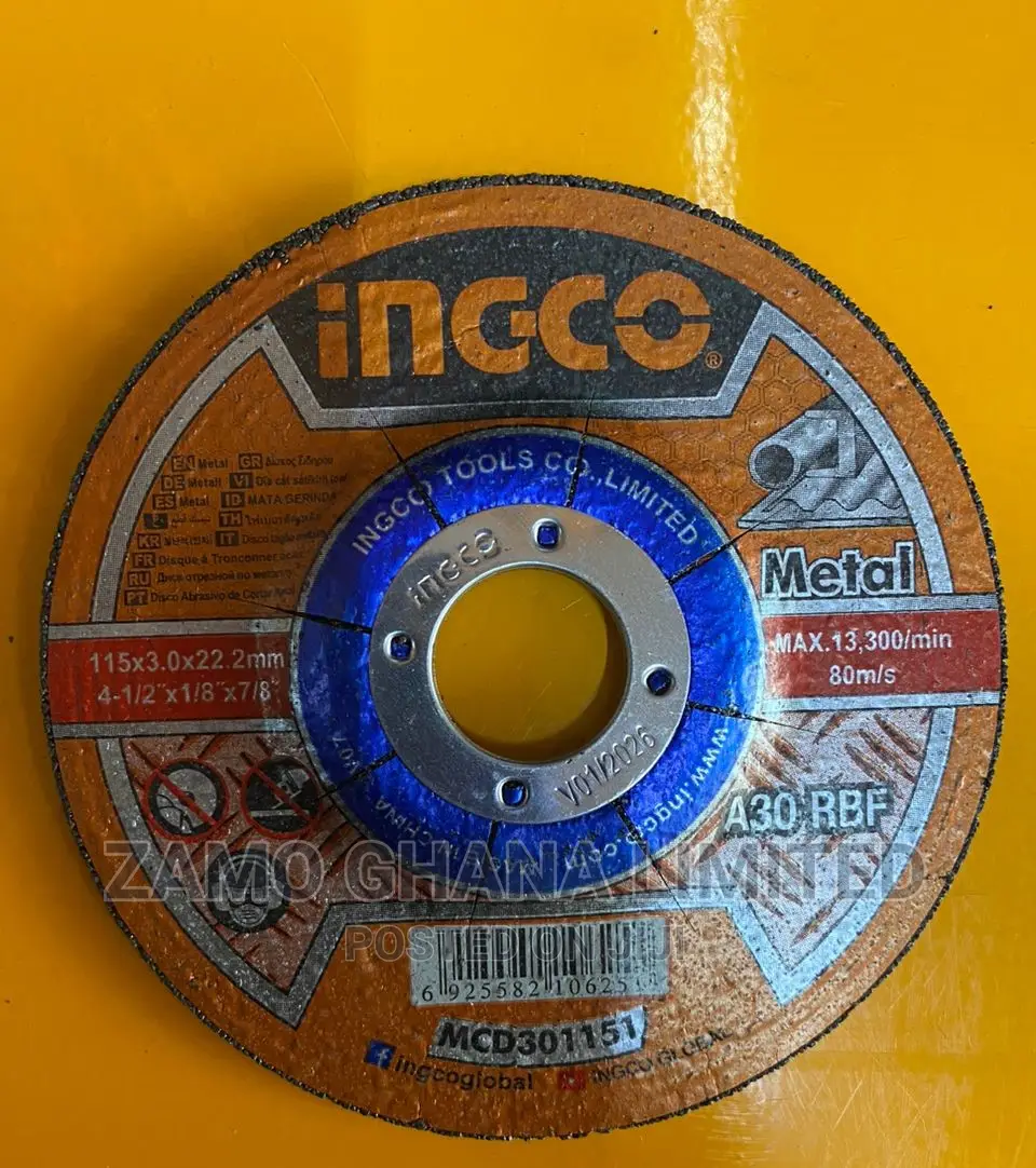 Ingco Abrasive Metal Cutting Disc McD301151 in Kokomlemle Electrical