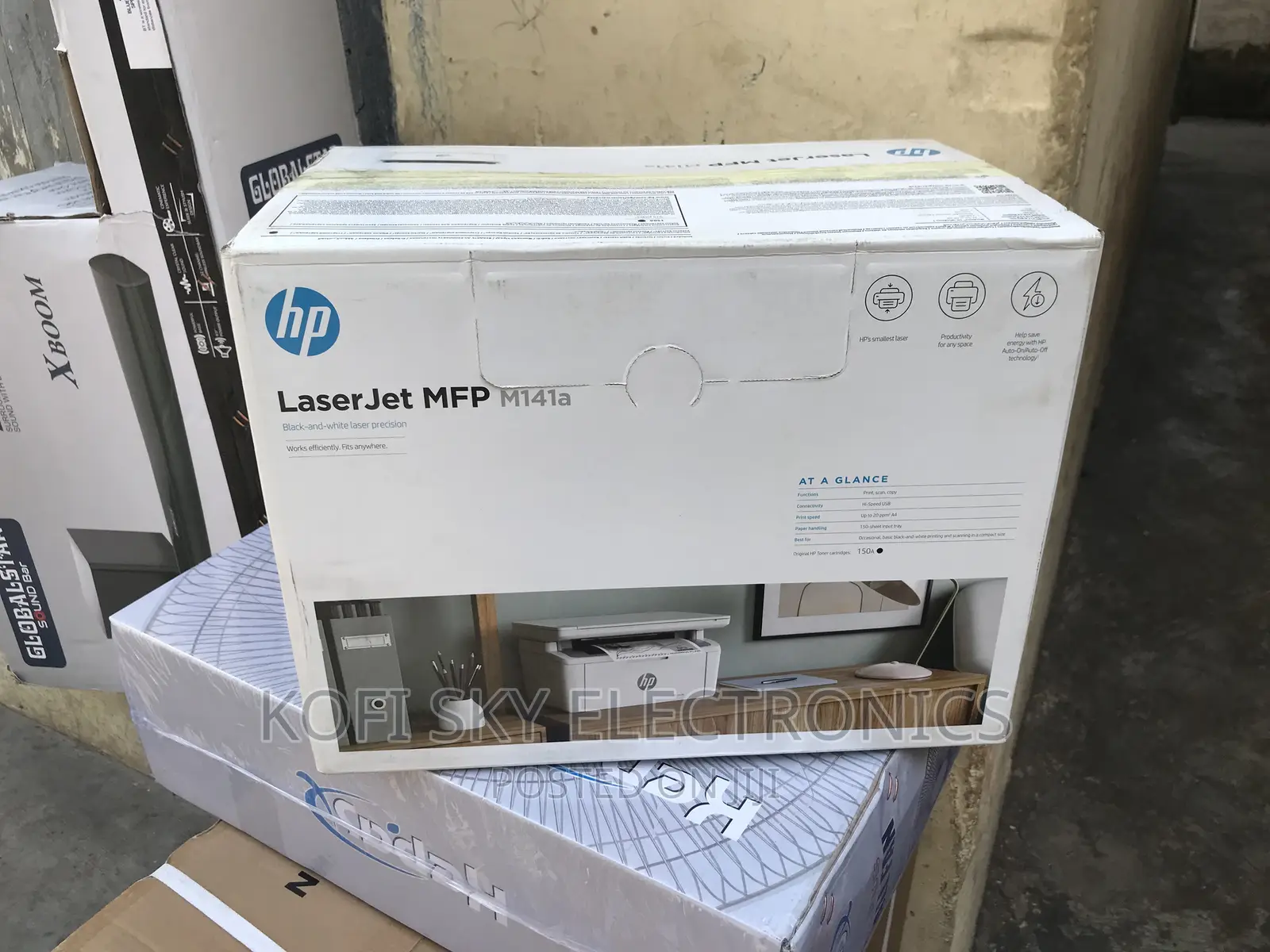 Smartness HP Laserjet MFP M141w Wireless 3in1 Printer in Adabraka