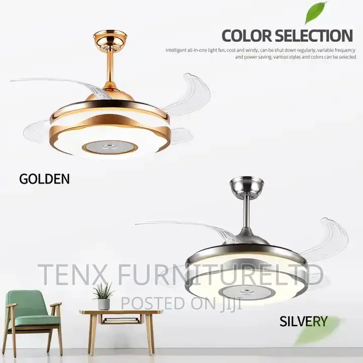 Ceiling Fans Light With Remote Control and Foldable Blades in Accra