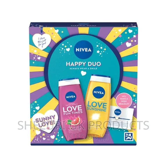 Nivea Happy Duo Shower Gel Make Bracelet Womens Gift Set in Accra