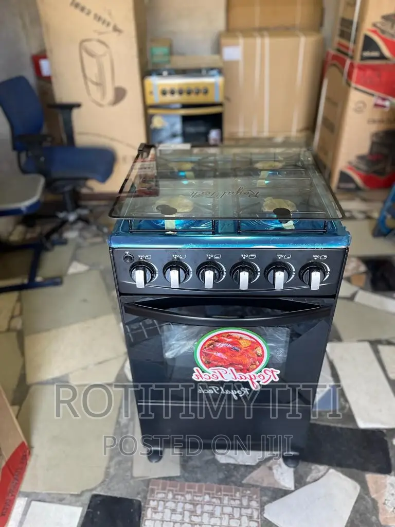 Italian 4 Burner Stainless Gas Cooker in Accra Metropolitan Kitchen