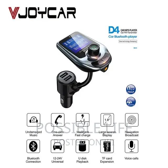 Double Car Fast Charger Mp3 Player Bluetooth in Accra Metropolitan Vehicle Parts & Accessories