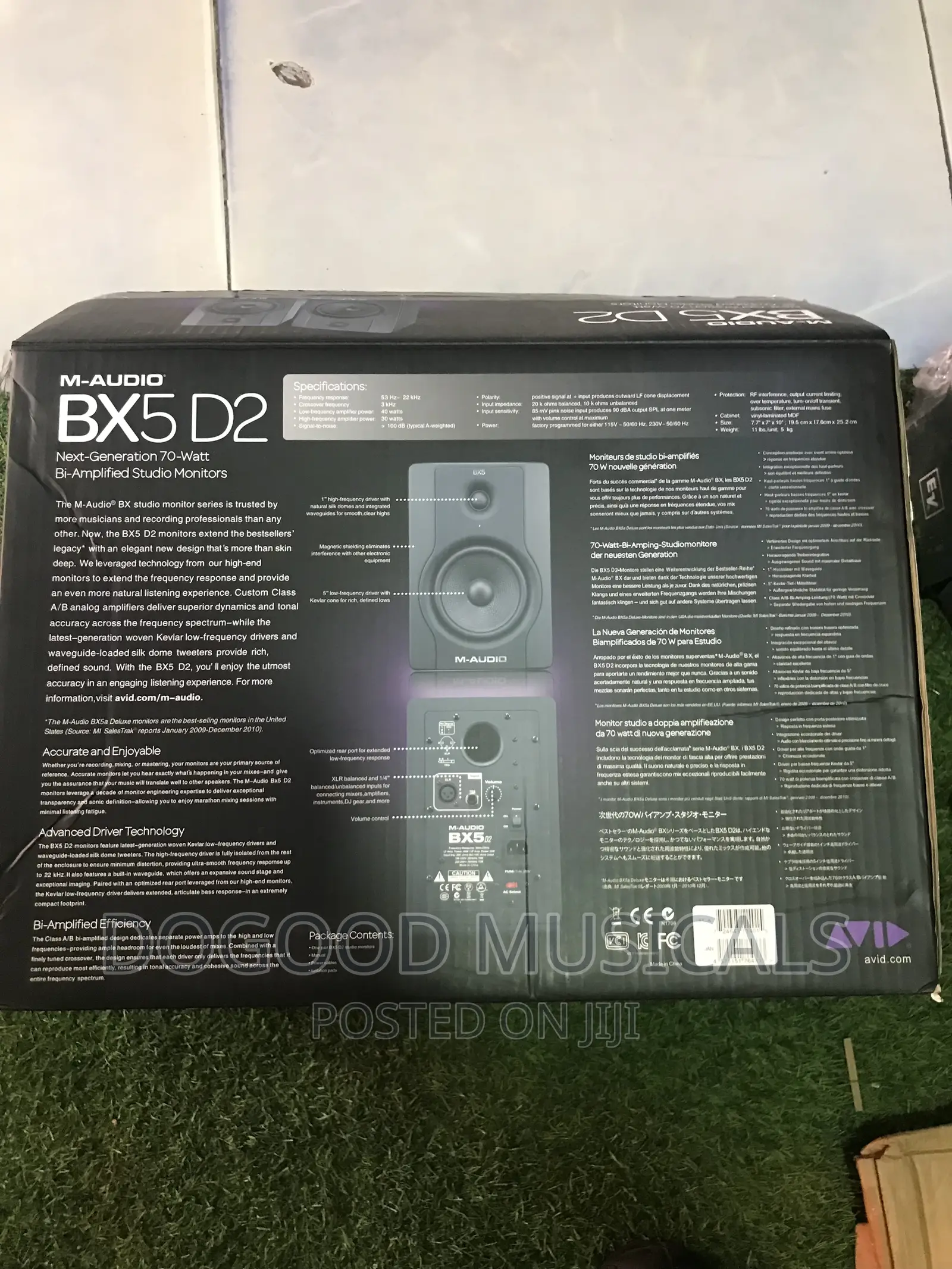 MAudio BX5 D2 Active Studio Monitors in Accra Metropolitan Audio