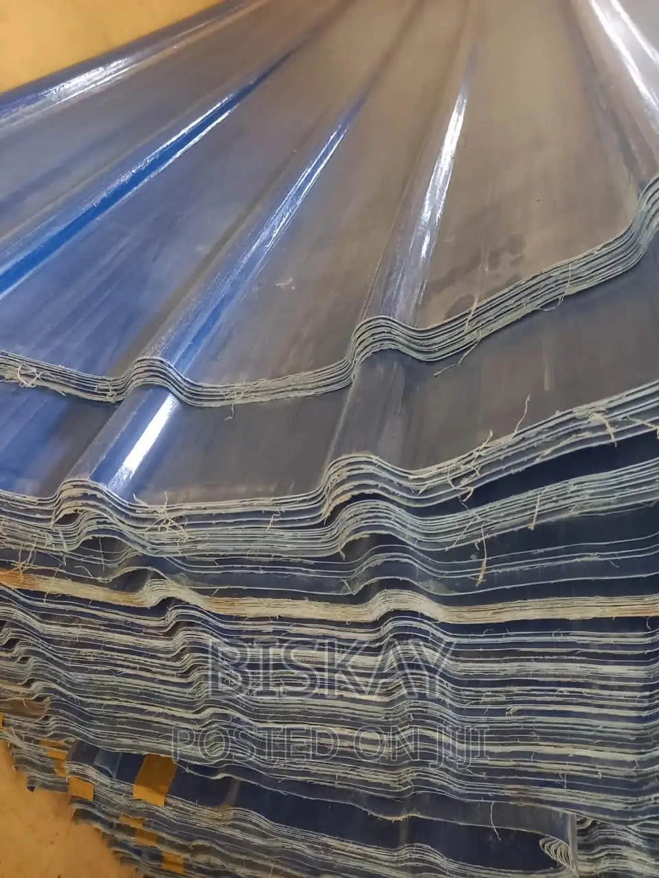 Transparent Fiber Roofing Sheet in Accra Metropolitan Building