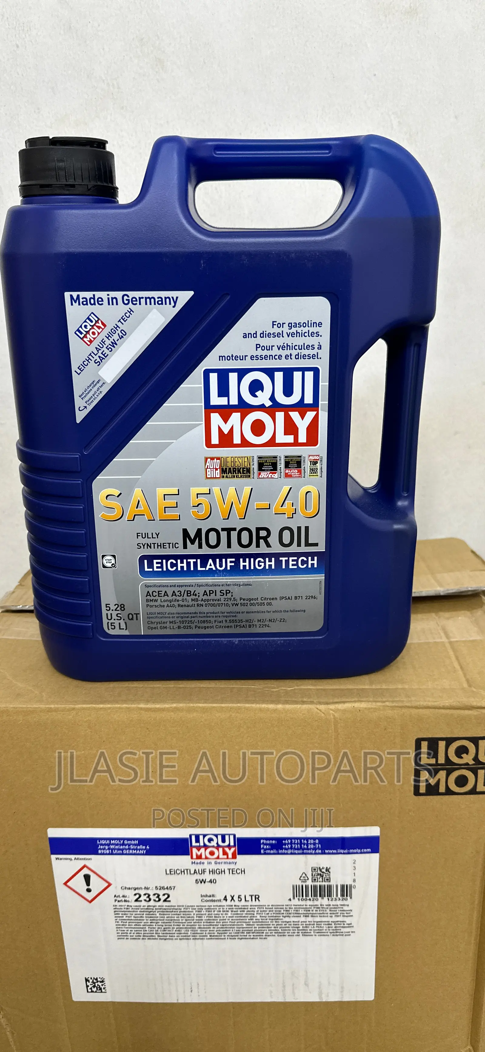 LIQUI MOLY Full Synthetic Engine Oil 5w40 5 Liters in East Legon