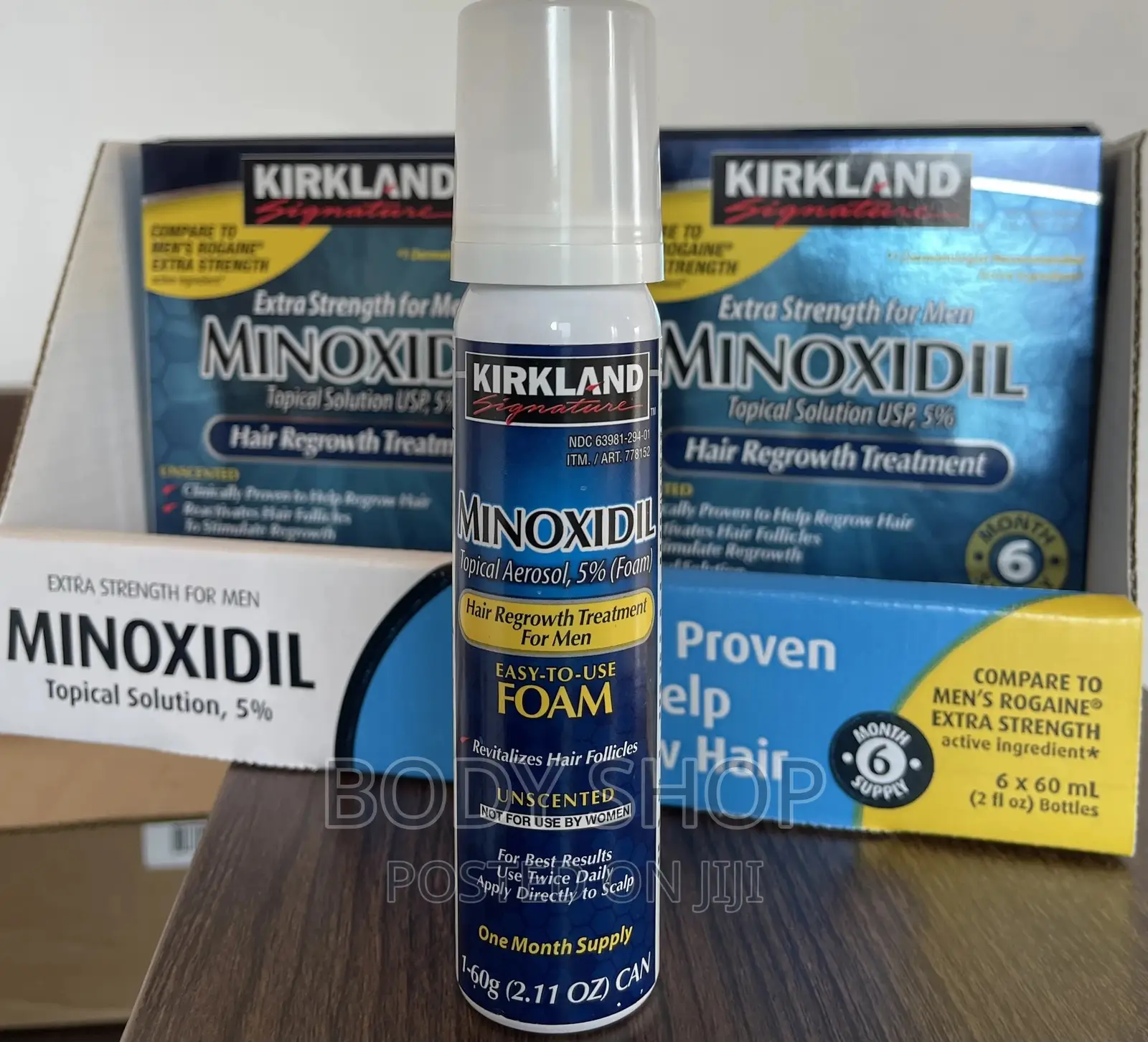 Kirkland Minoxidil Foam for Hairline and Beard Growth in Circle Hair