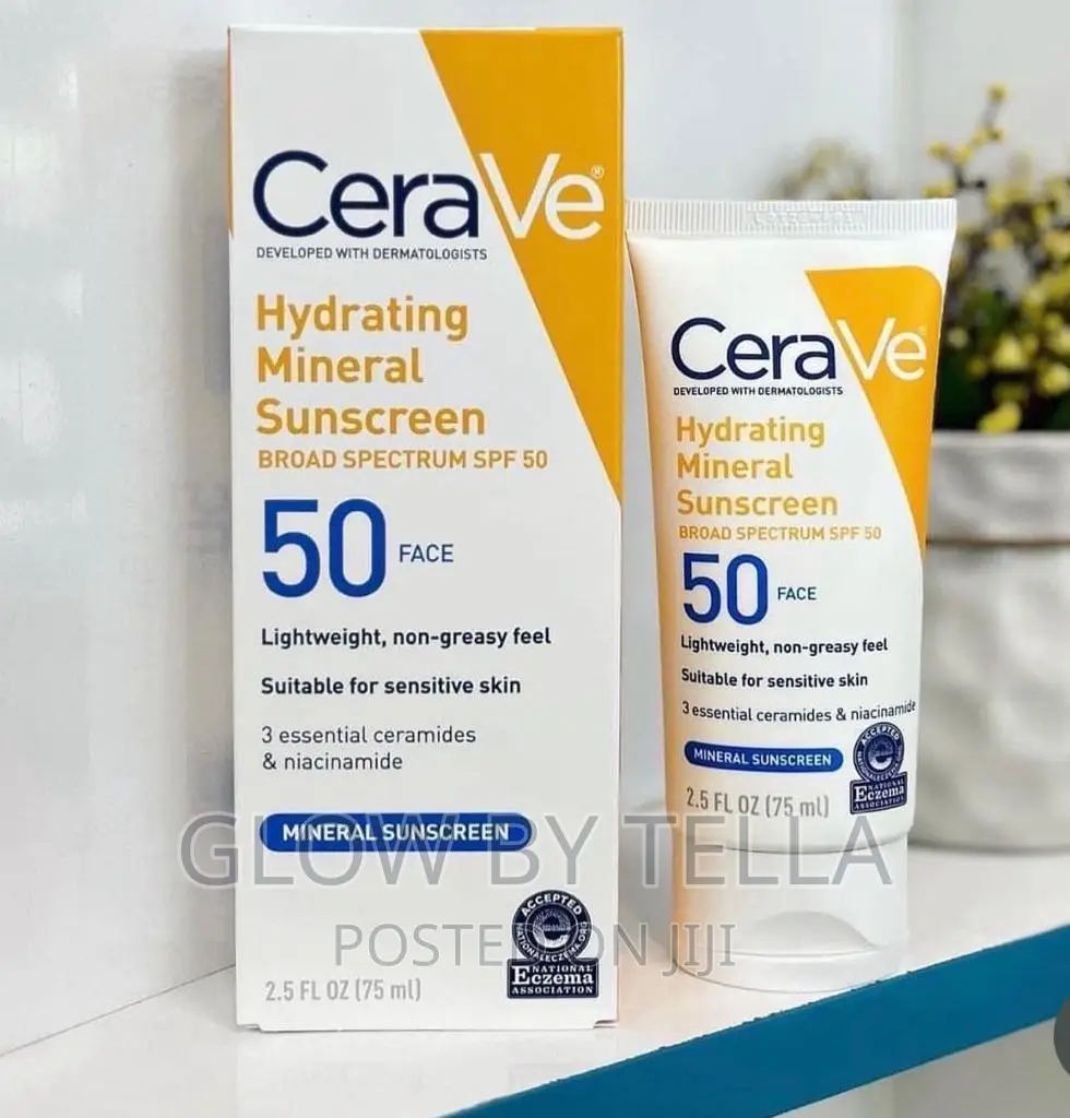 Cerave Hydrating Mineral Sunscreen 50 in Accra Metropolitan Skincare