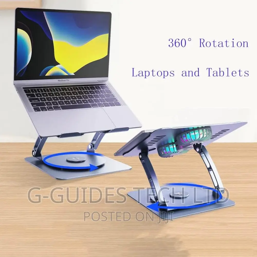 Laptop Stand V4.1radiator With Dual Cooling Fan and 360 Base in Madina