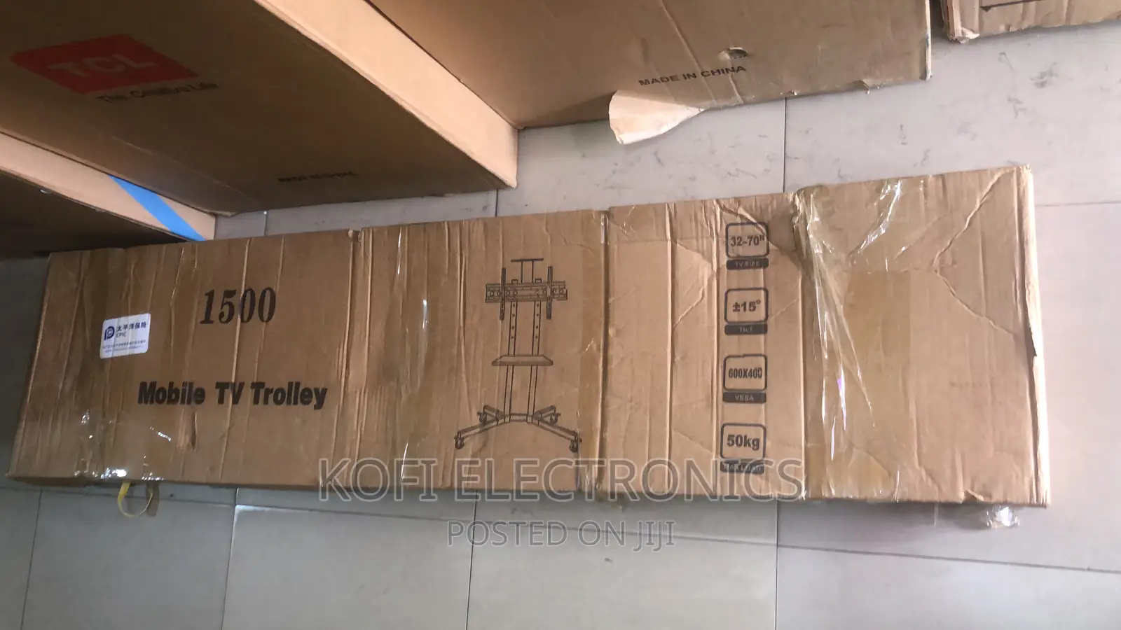 Mount Factory Rolling TV Stand Mobile TV Cart for 3265 Inch in Accra