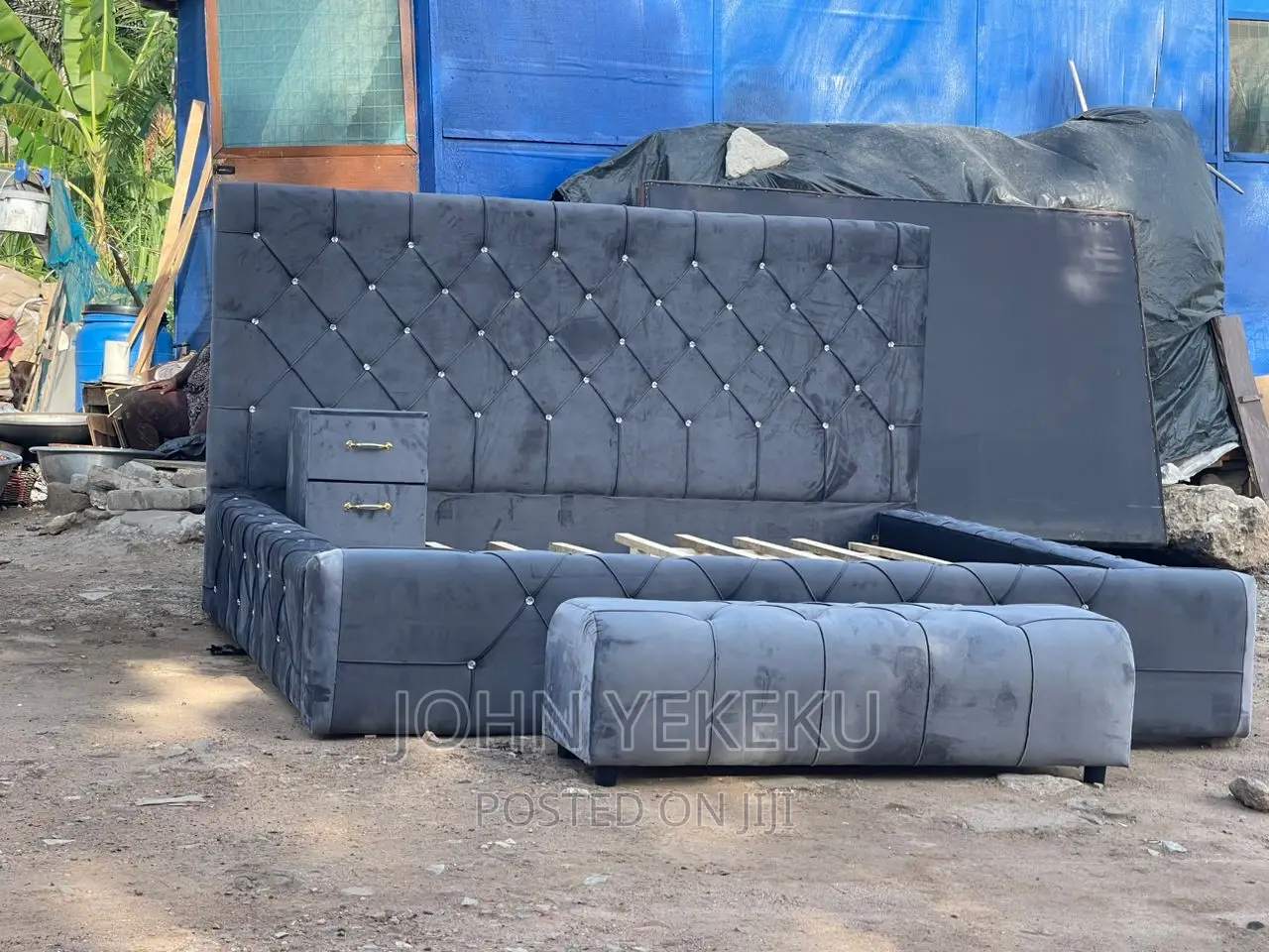 King Size Bed Frame With Automan and Drawer in Achimota Furniture