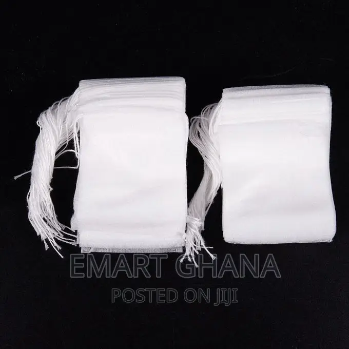 100 PCS Disposable Empty Tea Bag Heat Seal Filter in Airport