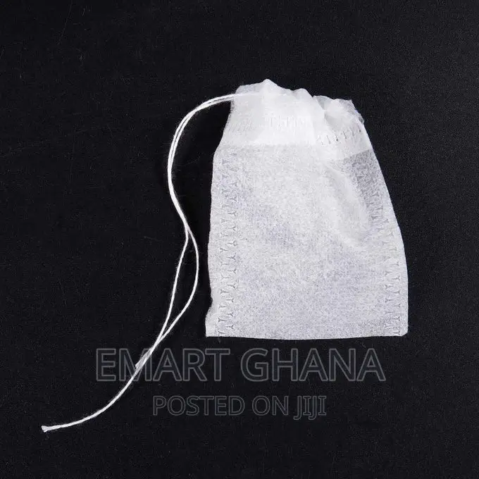 100 PCS Disposable Empty Tea Bag Heat Seal Filter in Airport