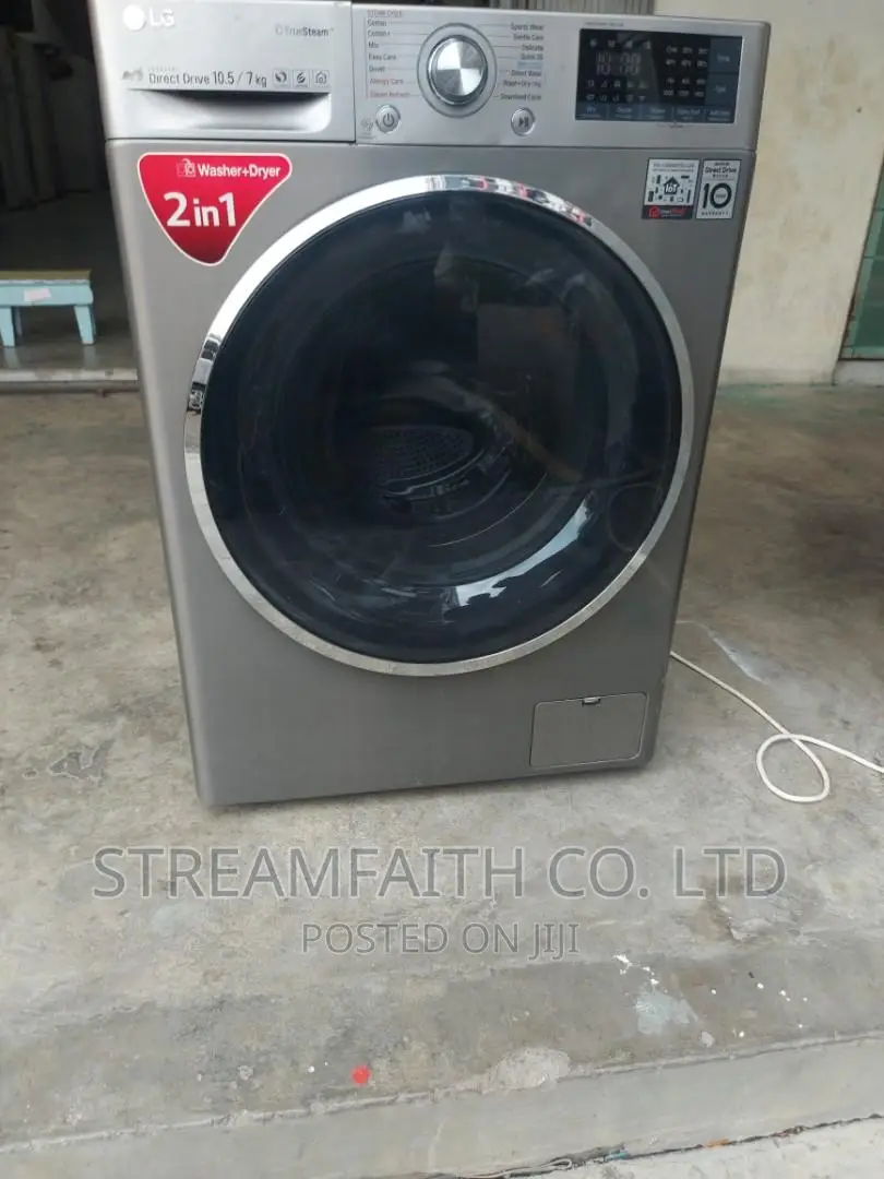 LG 10.5kg/7kg Front Load Washer/Dryer Combo F4V5RGP2T in Accra New Town