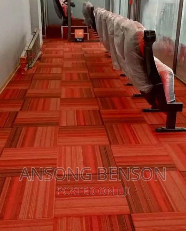 Premium Stadium PVC Woolen Carpet Tiles in Lapaz Building Materials, Ansong Benson