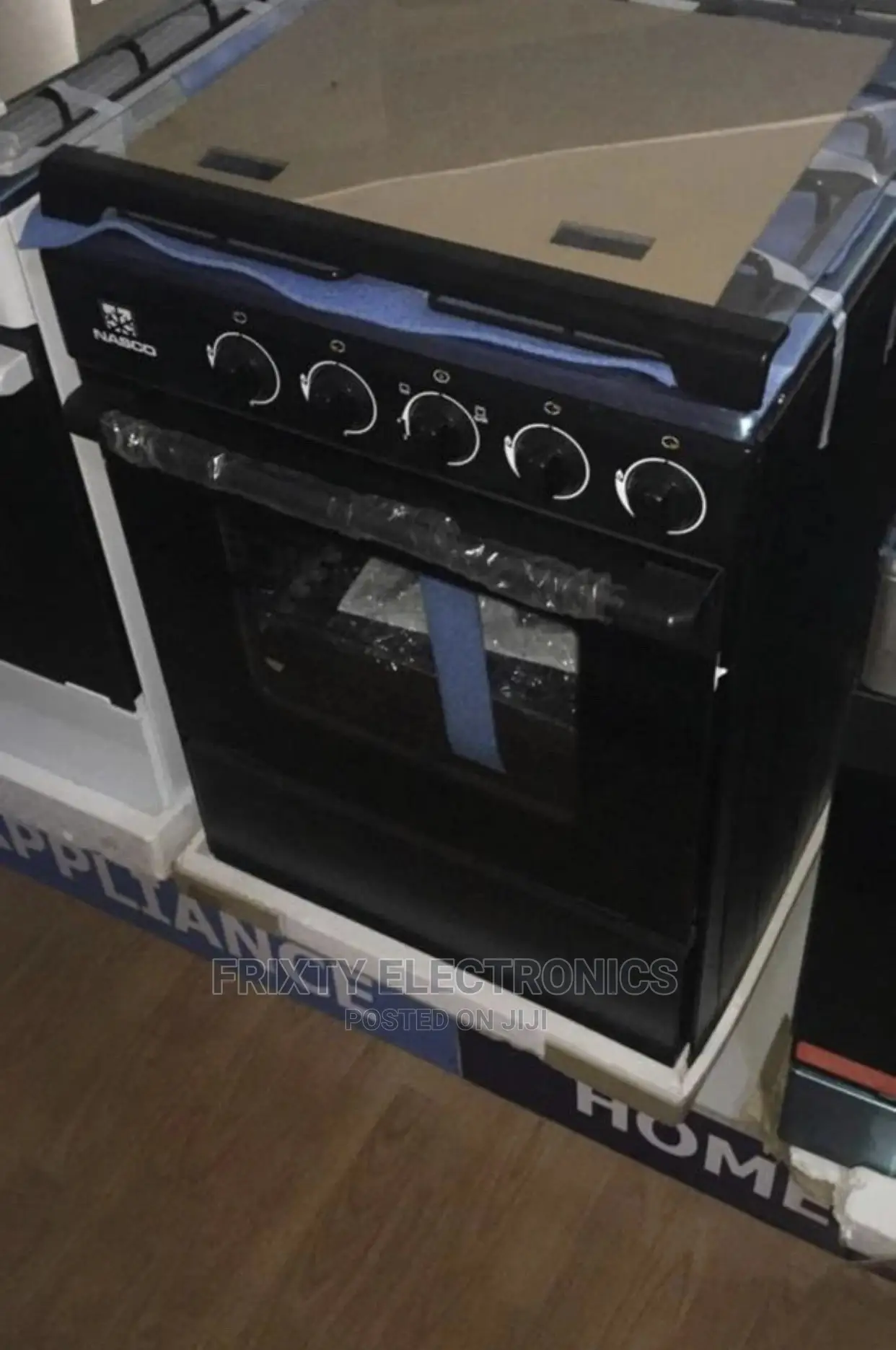 Nasco 4 Burner Gas Cooker With Oven Black Stainless Steel in Accra