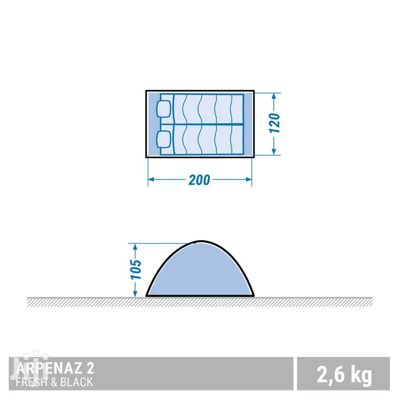 Camping Tent 2 Person in Cantonments Camping Gear, Makers Gym